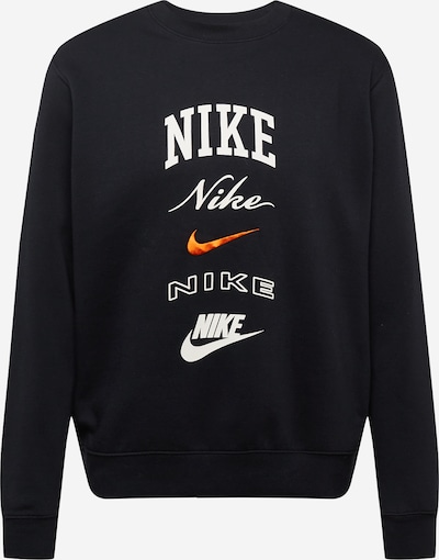 Nike Sportswear Mikina 'Club' - oranžová / čierna / biela, Produkt