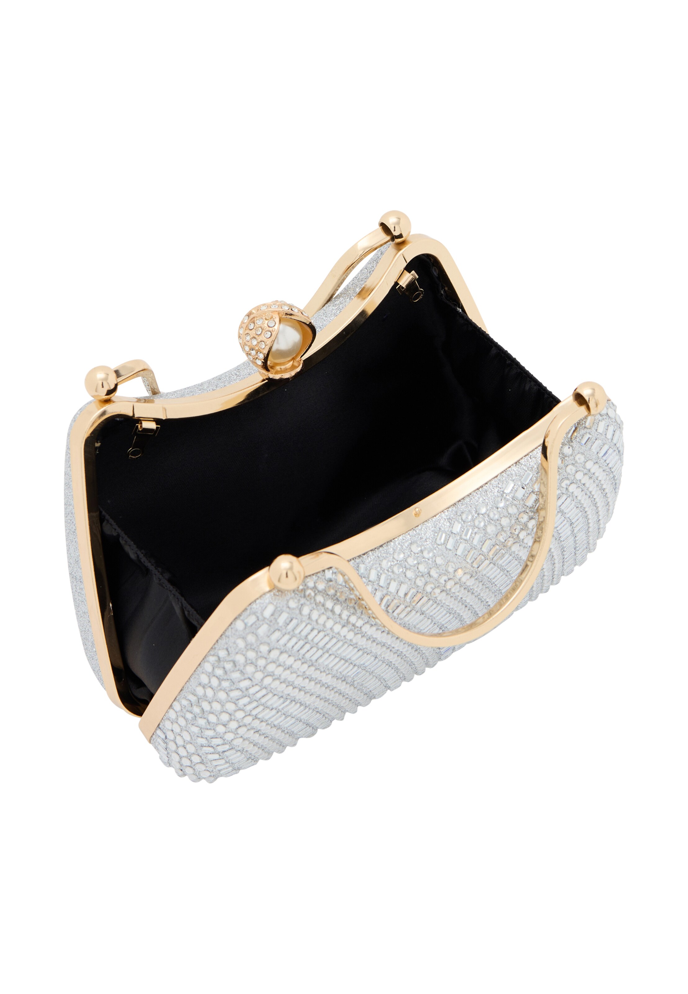 NAEMI Клатч в Серебристый