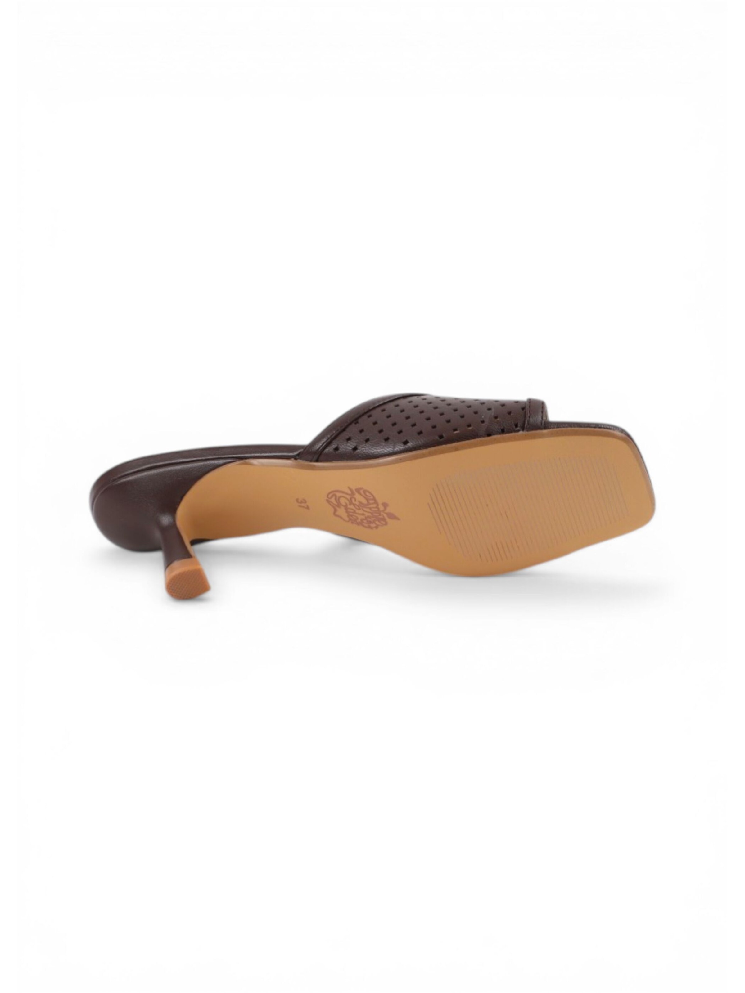 Apple of Eden Pantoletten 'HOLLEY', ca.5,5cm Absatz in Braun