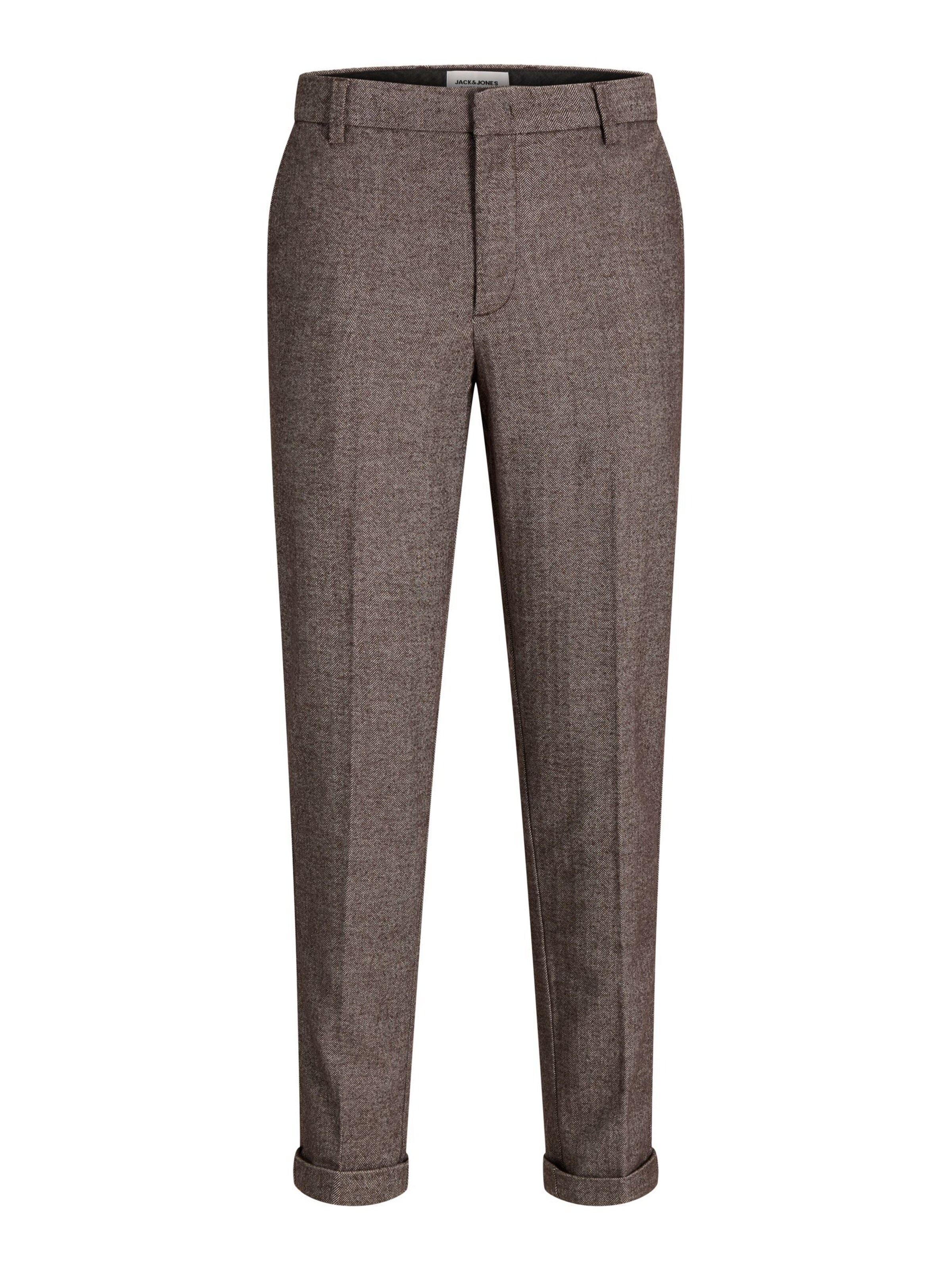 JACK & JONES Regular Pantalon 'JPSTOllie Blake' in Bruin: voorkant