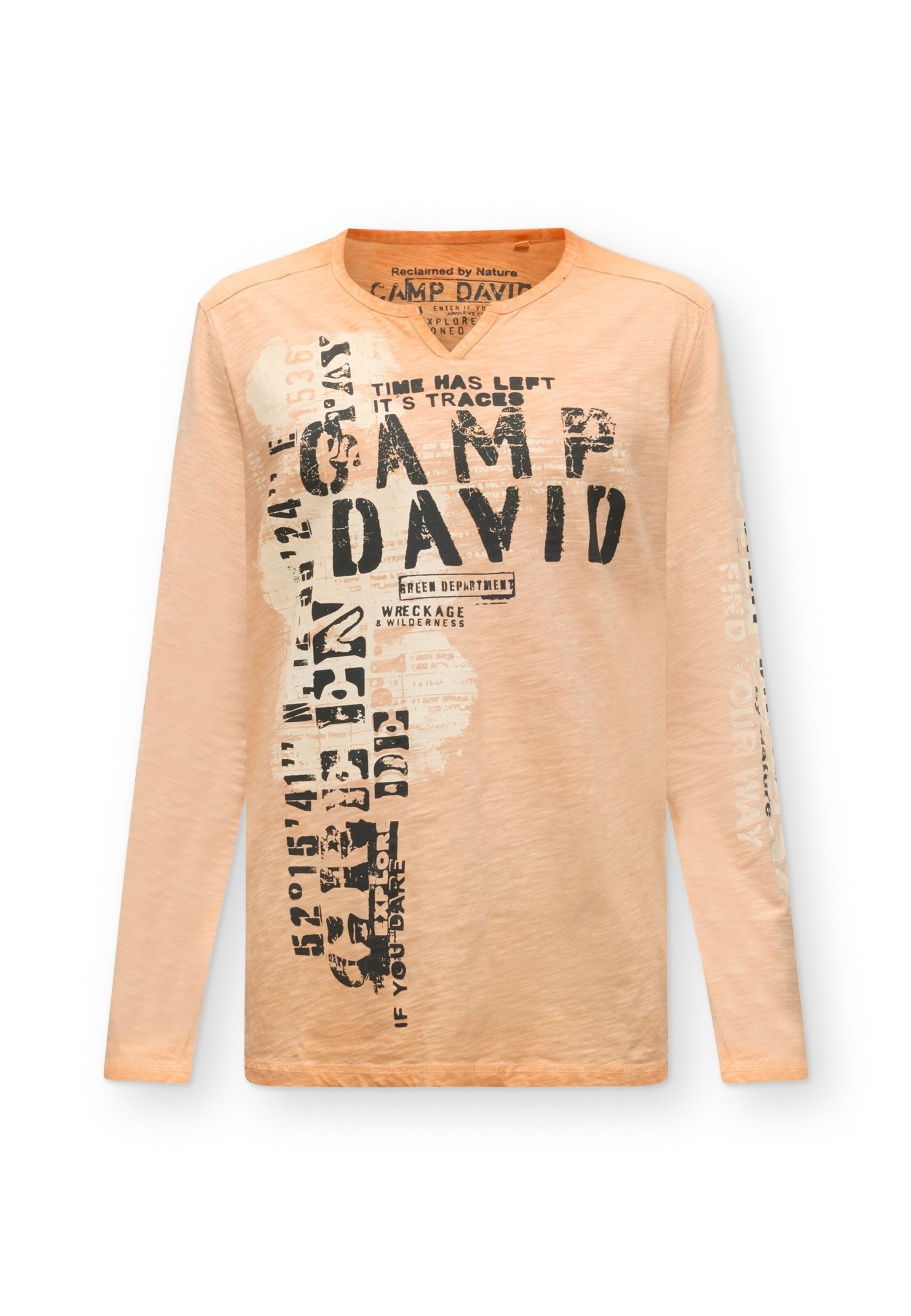 CAMP DAVID Shirt in Orange: front