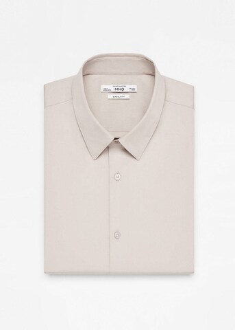MANGO MAN Slim fit Button Up Shirt 'Emotion' in Grey