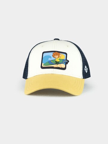 Bavarian Caps Cap 'Pumuckl Surft' in White: front