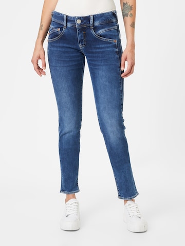 Herrlicher Slimfit Jeans 'Gila' in Blauw: voorkant