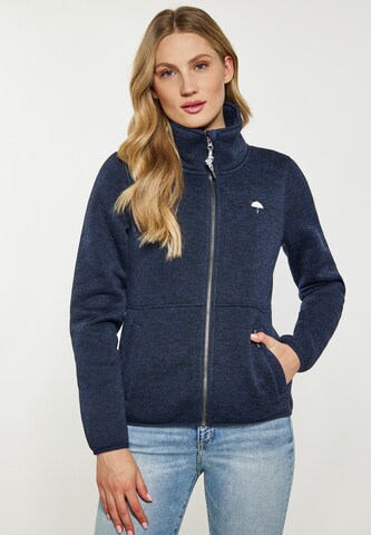 Schmuddelwedda Fleece jas in Blauw: voorkant