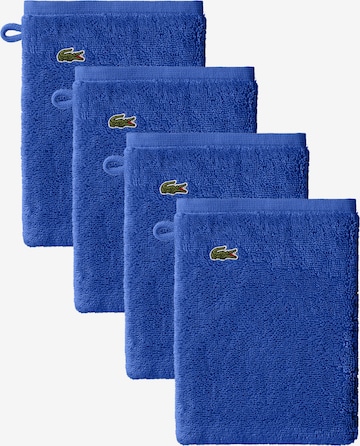 LACOSTE Washcloth 'L LE CROCO' in Blue: front