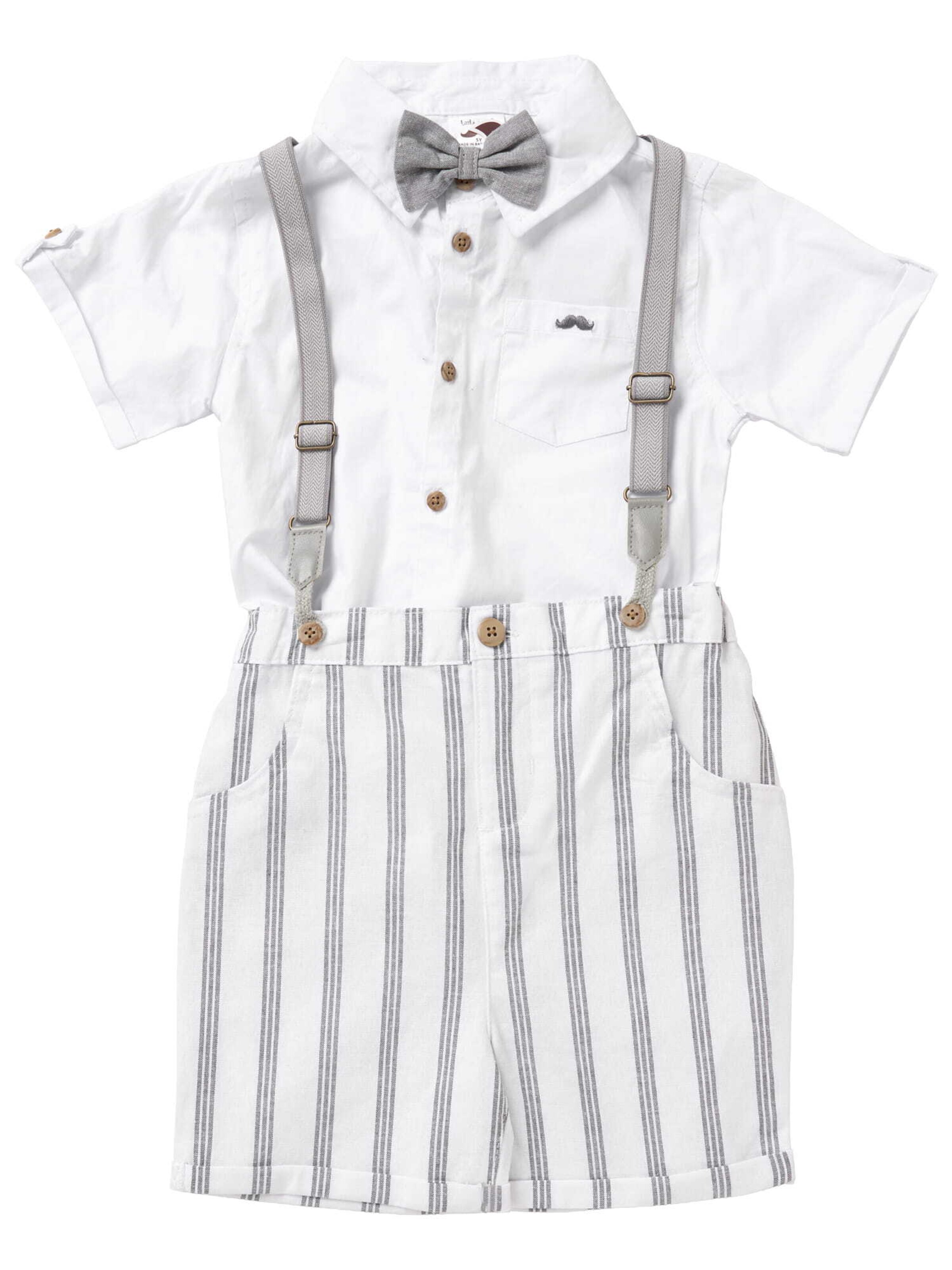 Set 'Classic' Little Gent en gris : devant