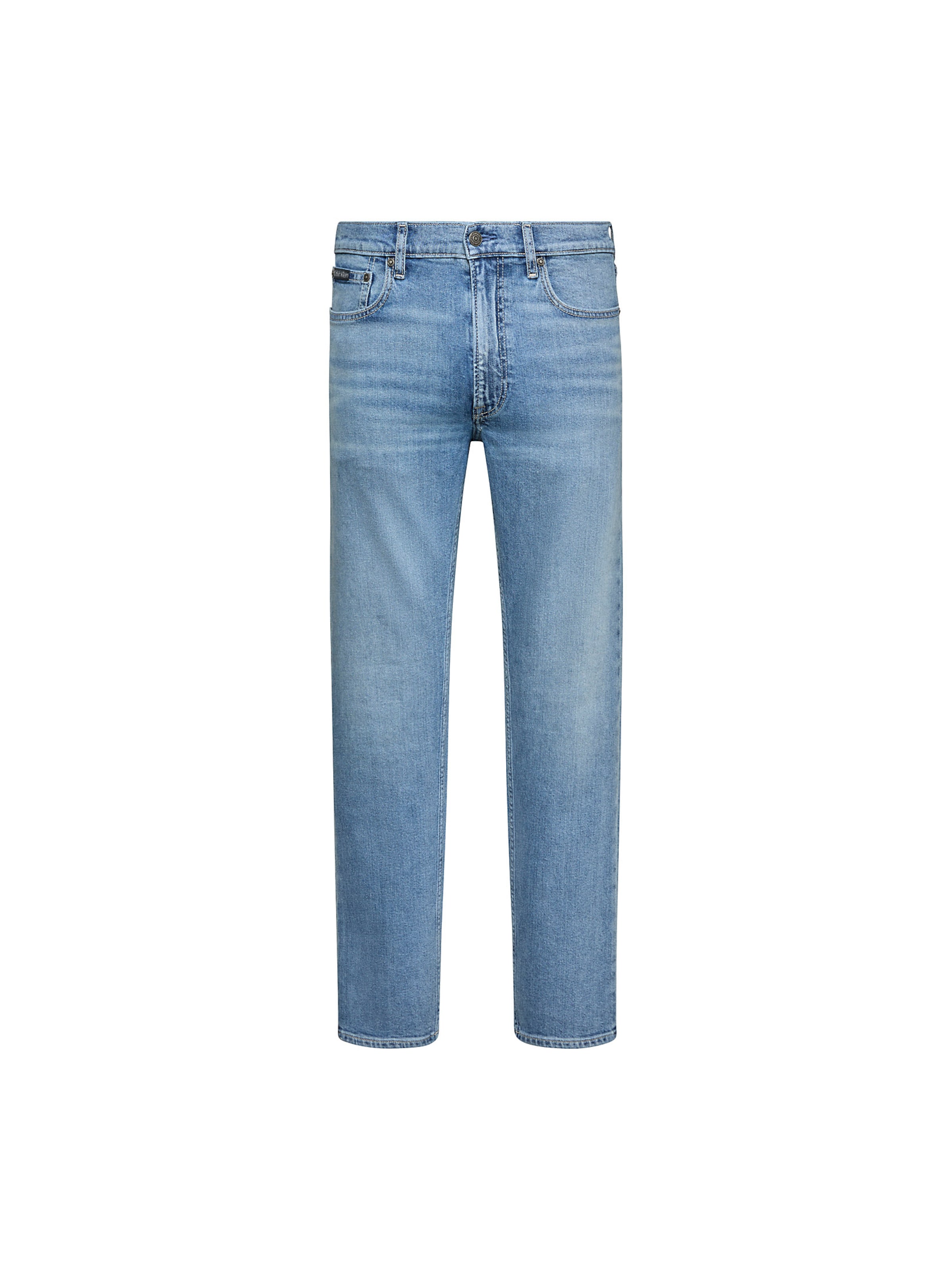 Coupe slim Jean Calvin Klein en bleu : devant