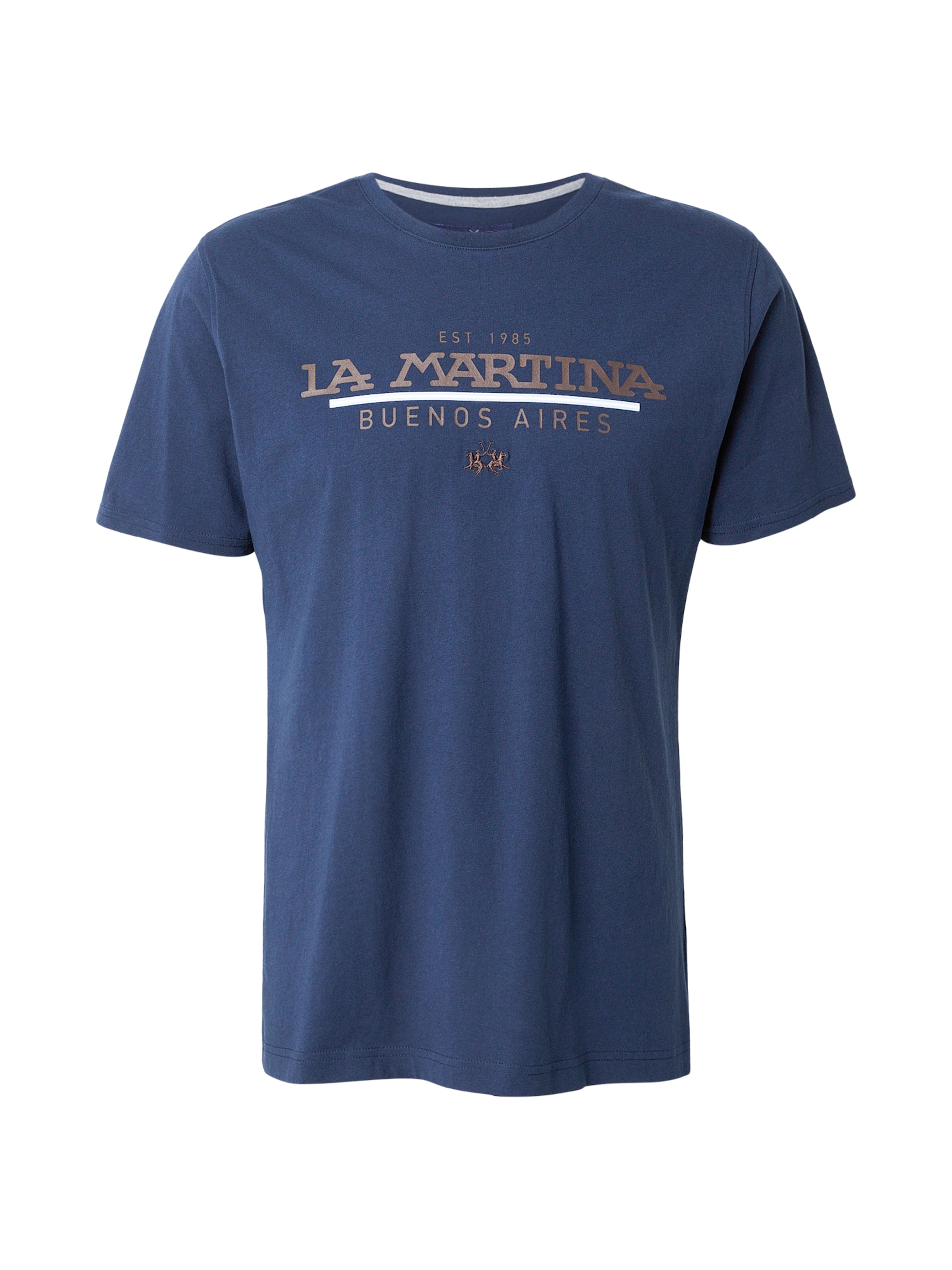 Tricou de la La Martina pe albastru: față