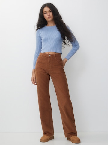 Regular Pantalon Pull&Bear en beige