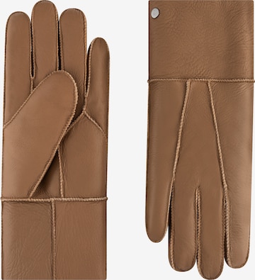 Roeckl Full finger gloves 'ELSFJORD' in Beige: front