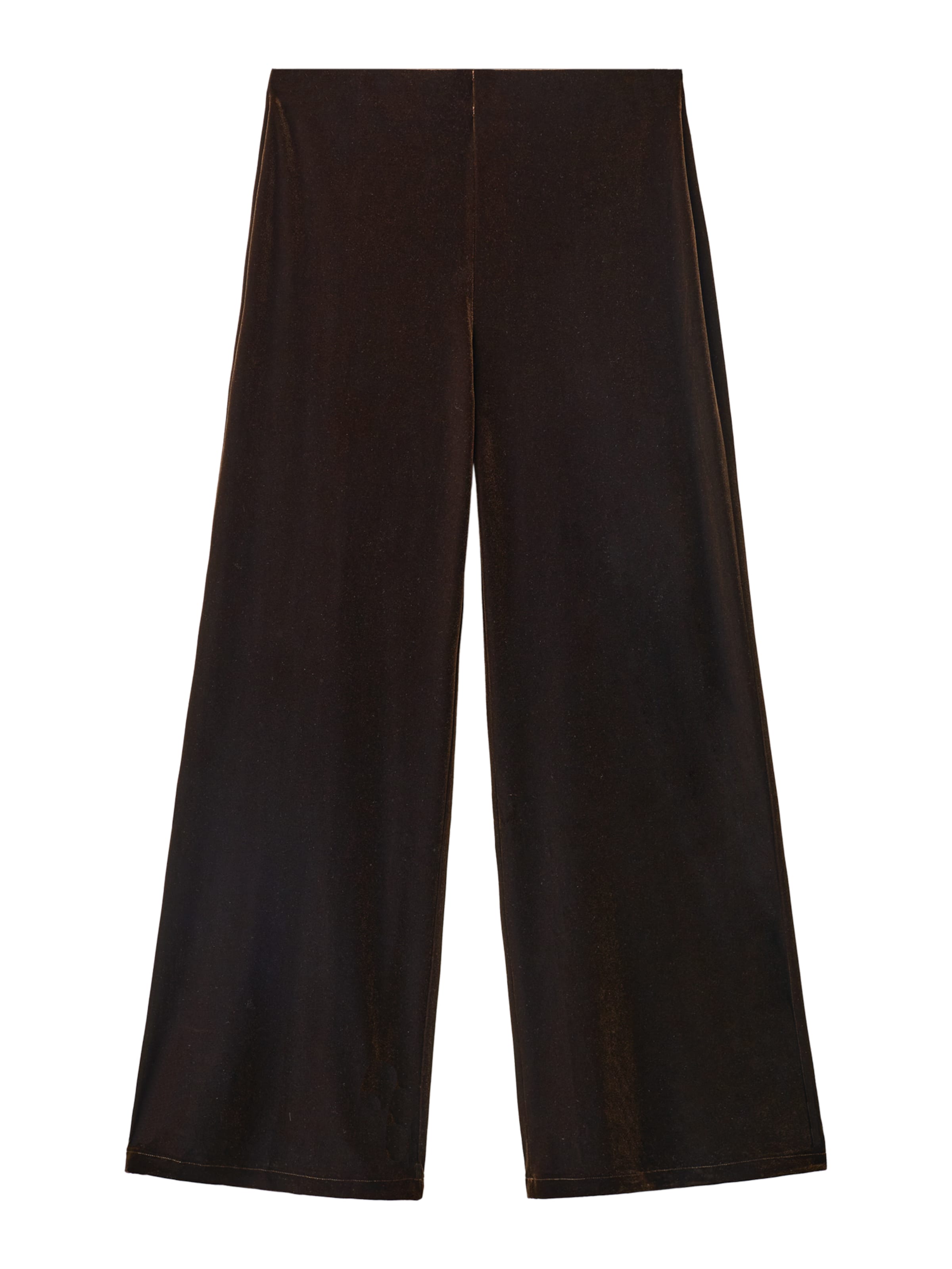 MANGO Bő szár Nadrág 'XENPHANT' - barna: elől