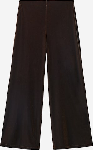 MANGO Wide Leg Housut 'XENPHANT' värissä ruskea: etupuoli