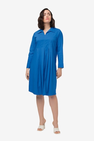 Ulla Popken Shirt Dress in Blue: front