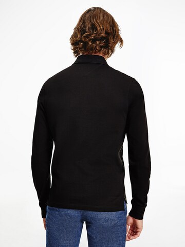 TOMMY HILFIGER Long Sleeve Polo in Schwarz