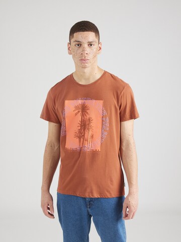 T-Shirt BLEND en marron : devant