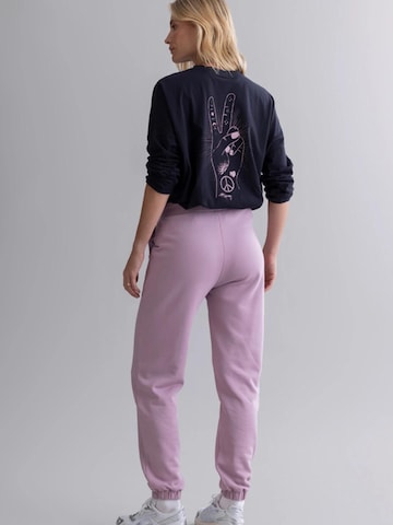 Hey Honey Regular Sportbroek 'Cuff Sweat Pants' in Lila