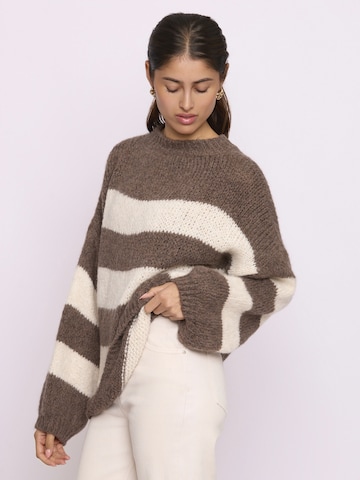 Lilavie Strickpullover ' Alesaa ' in Beige: Vorderseite