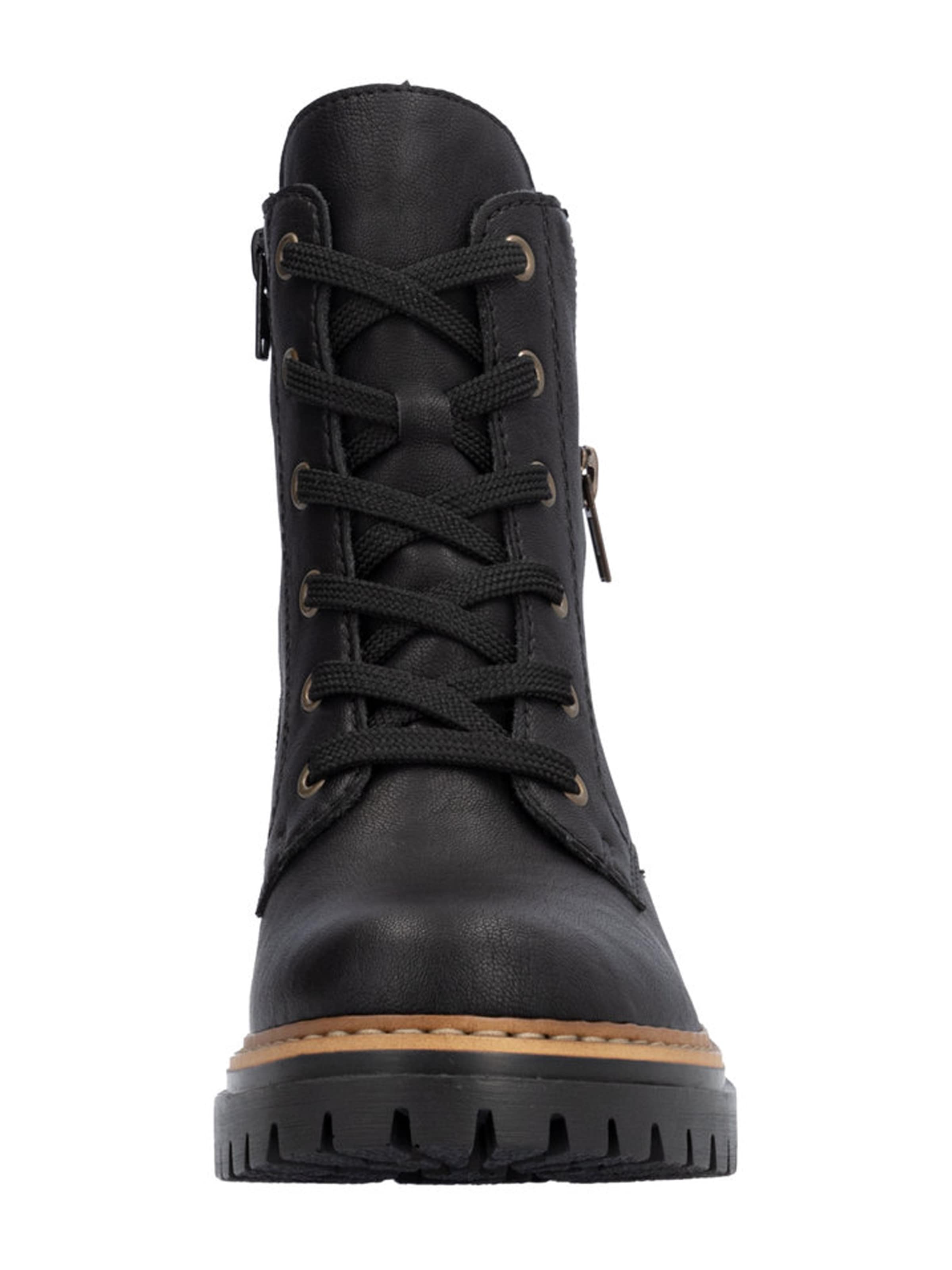 Bottines à lacets Rieker en noir