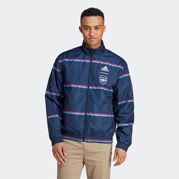 ADIDAS SPORTSWEAR Athletic Jacket 'FC Arsenal Anthem' in Blue: front