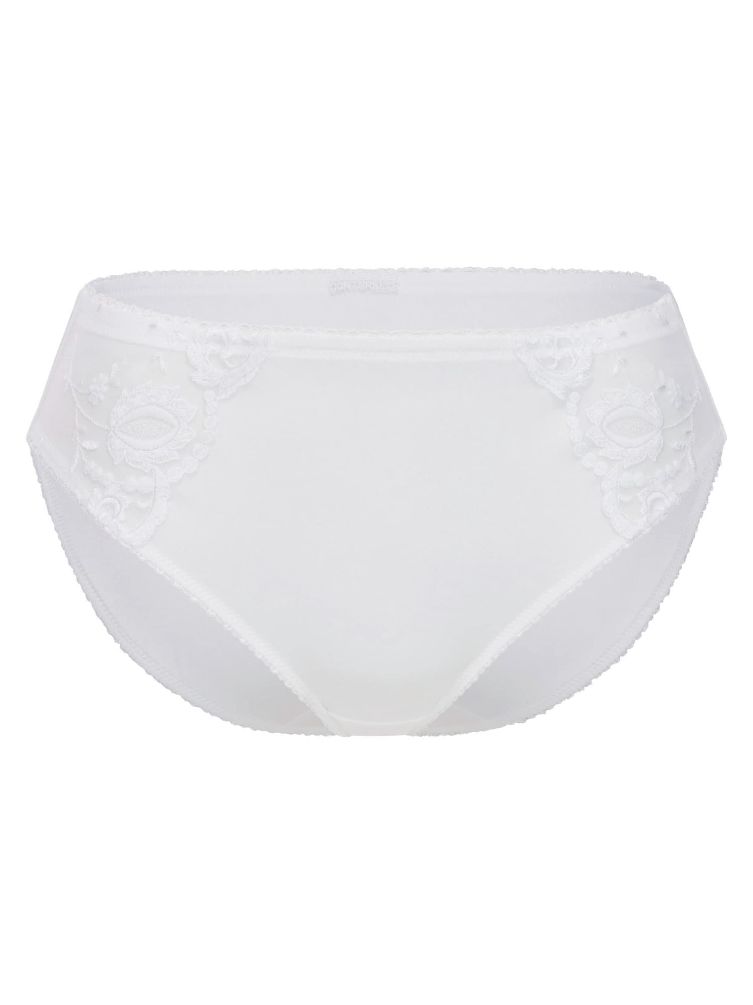 Conturelle Slip 'Provence' in White: front