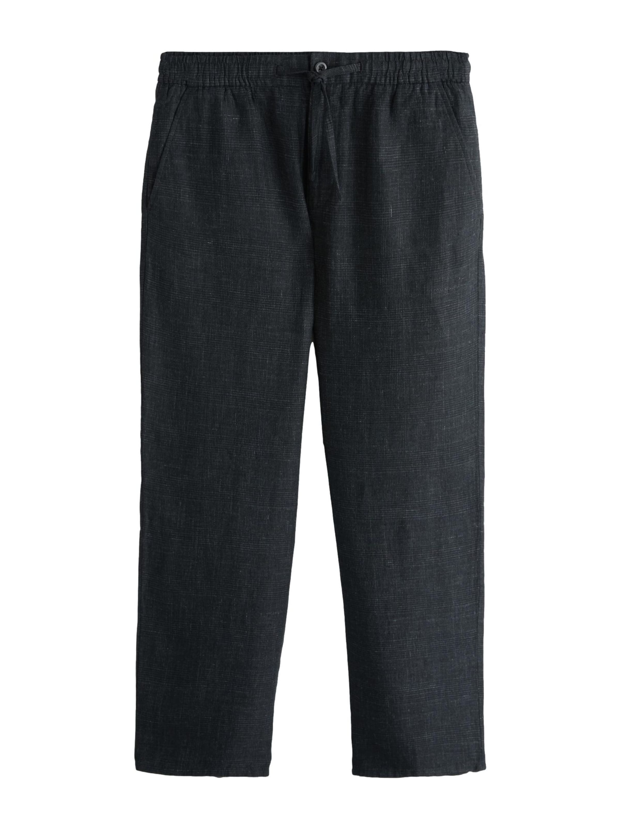 Loosefit Pantalon chino 'Signature Heritage' Next en noir : devant