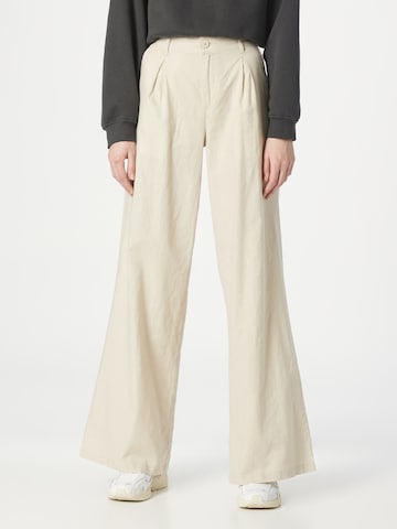 Wide leg Pantaloni con pieghe di Urban Classics in beige: frontale