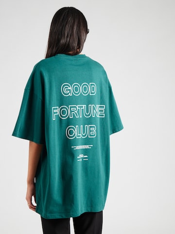 Maglia extra large 'Good Fortune' di Karo Kauer in verde: frontale