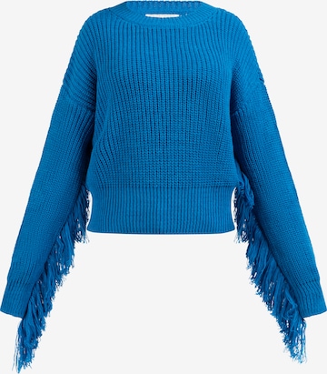 Pull-over IZIA en bleu : devant