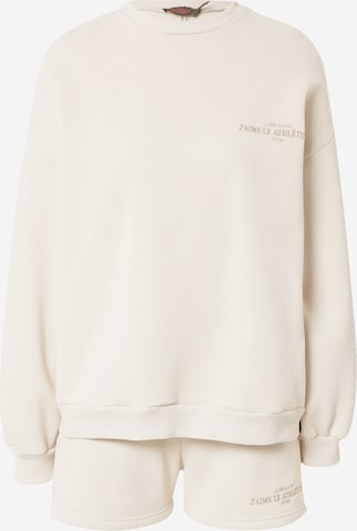 Misspap Sweatsuit 'Jaime' in Beige: front