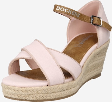 Dockers by Gerli Páskové sandály – pink: přední strana