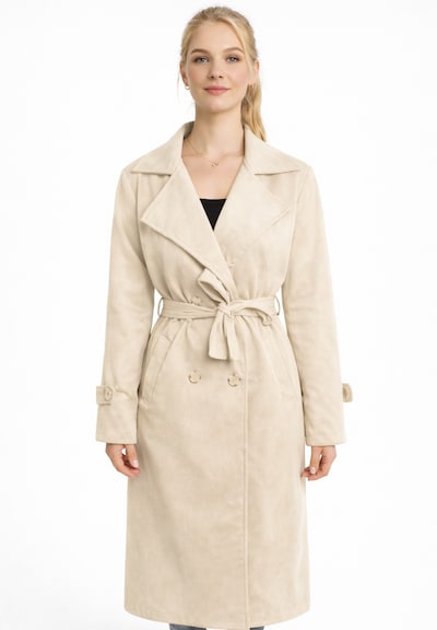 Elara Between-Seasons Coat in Cream, Item view