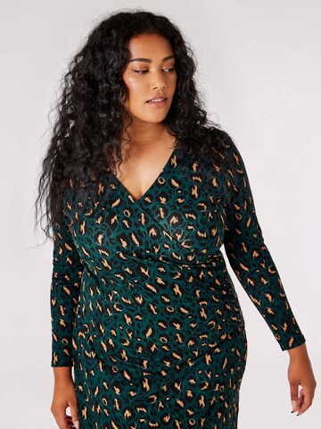Apricot Kleid 'Cheetah' in Grün