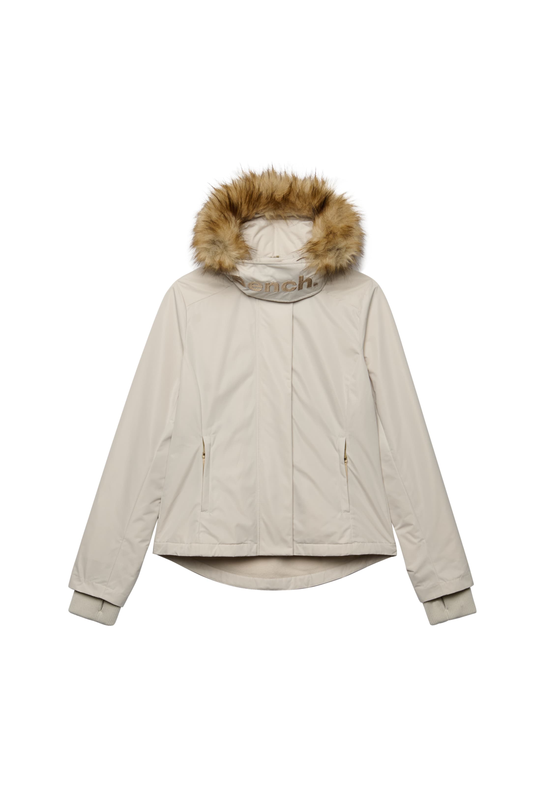 BENCH Winter Jacket 'Bench X Superdry & Co' in Grey: front