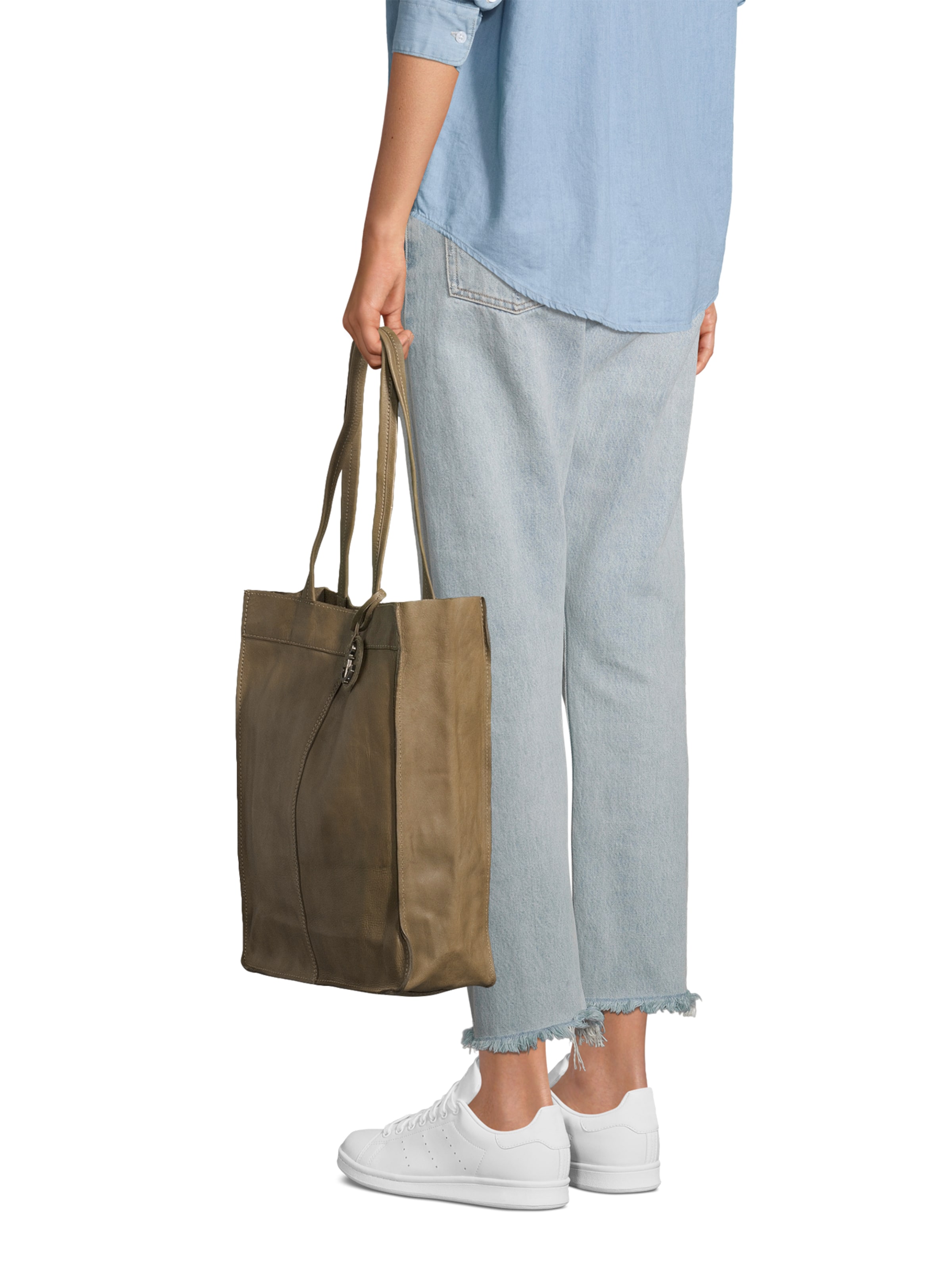 Harbour 2nd Shopper 'Anchor Love Elbe 1' in Grün: Vorderseite