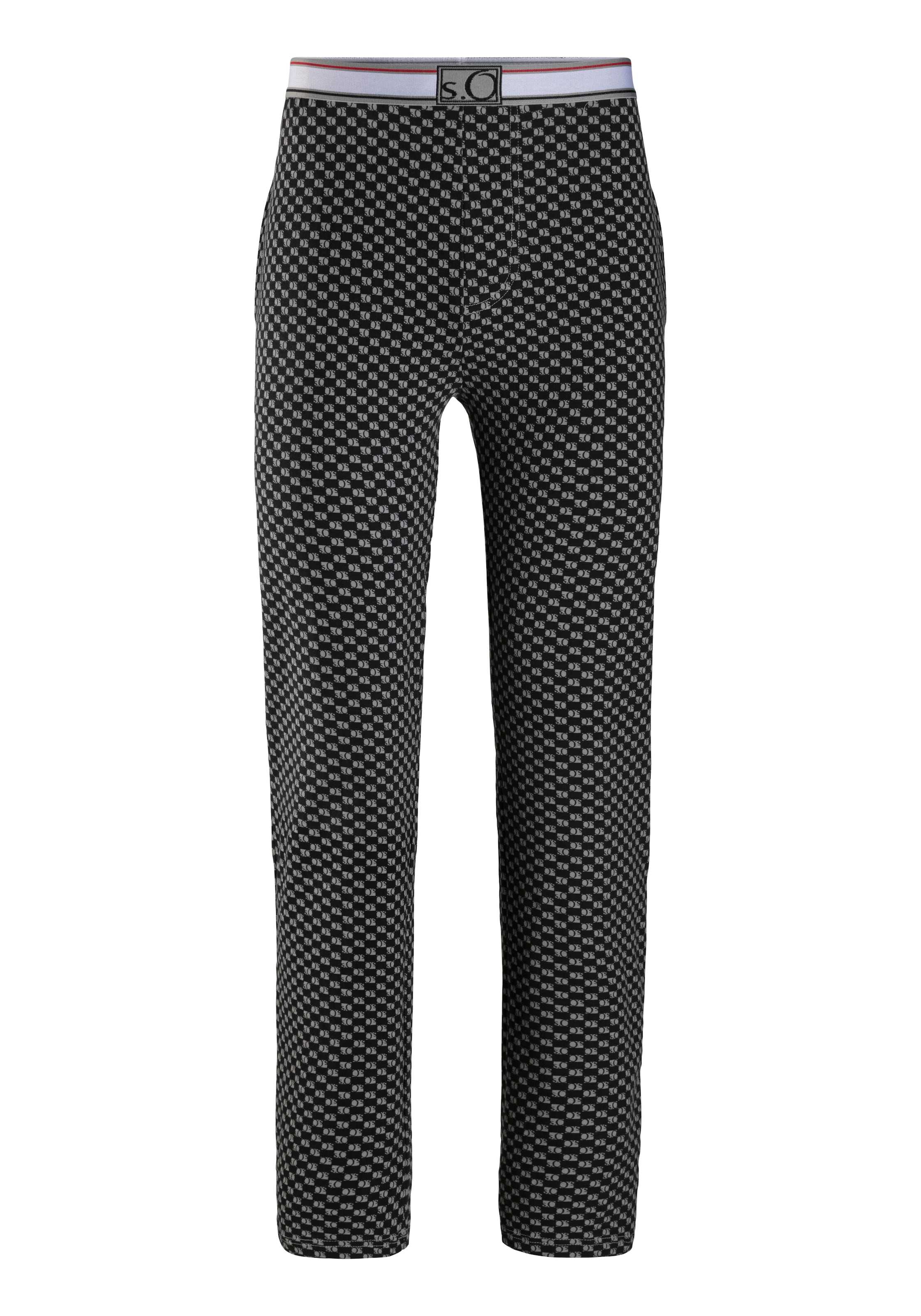 Pantaloncini da pigiama di s.Oliver in nero: frontale