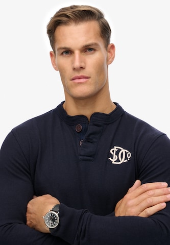 Superdry Shirt 'Vintage Athletic Grandad' in Blauw