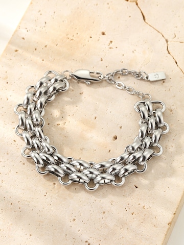 Hey Happiness Bracelet 'Interlocking' in Silver
