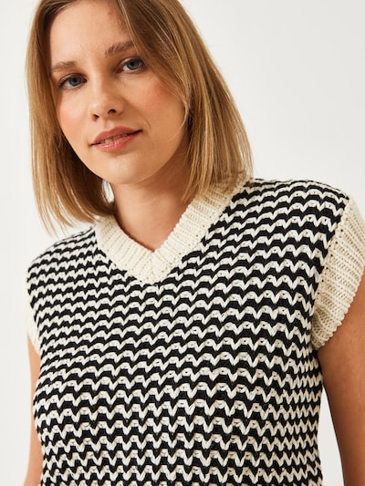 Bianco Lucci Sweater in Ecru / Black, Item view