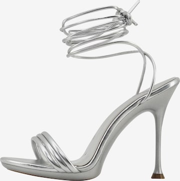 faina Strap Sandals 'Colina' in Silver: front