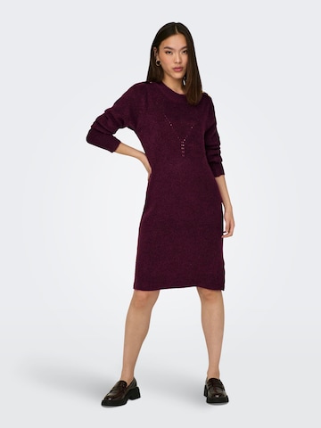 ONLY Knitted dress 'CYRUS' in Red