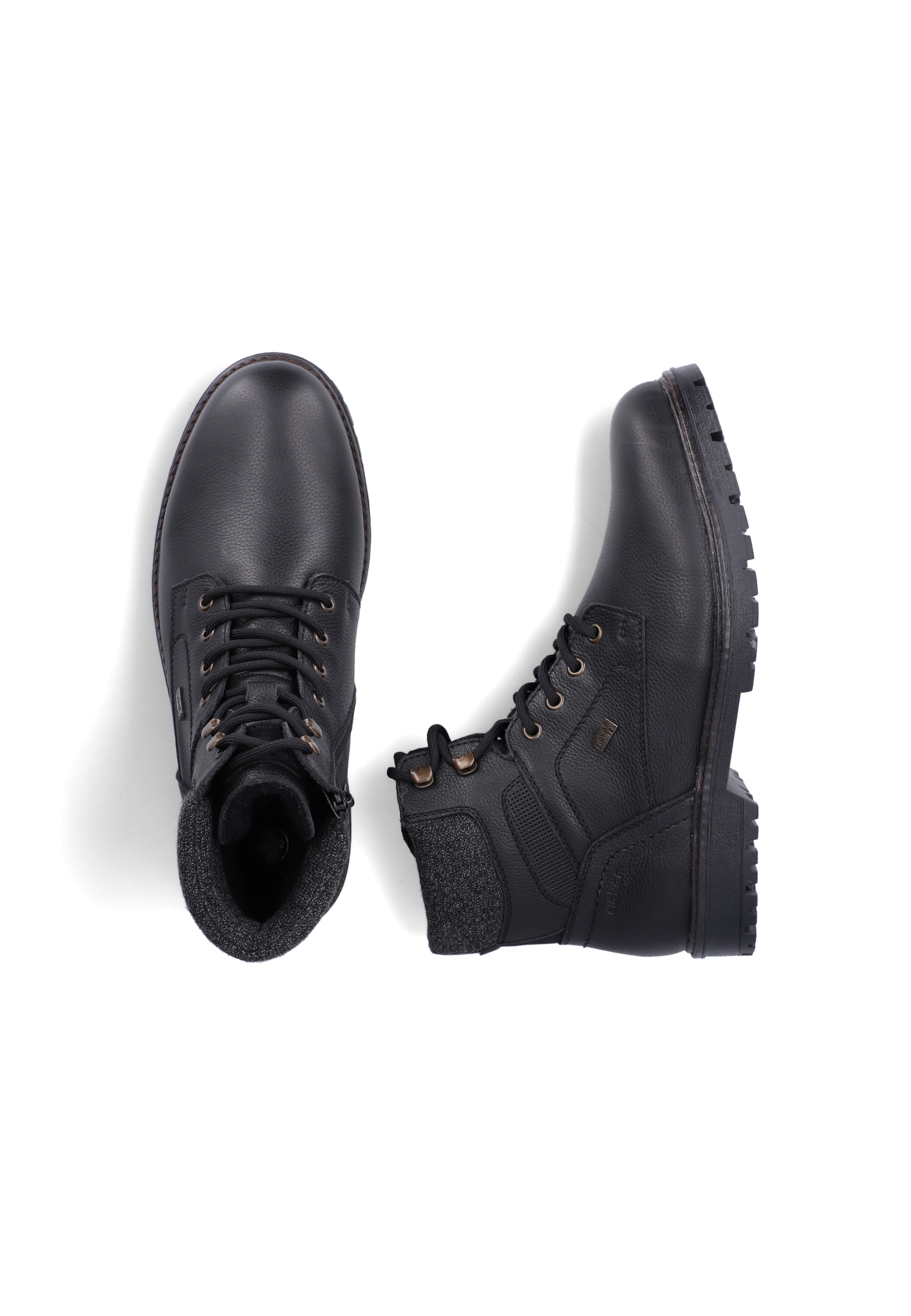 Bottines à lacets Rieker en noir