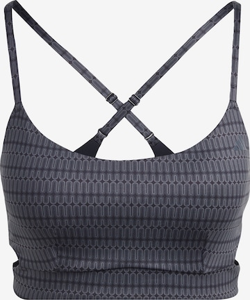 ADIDAS PERFORMANCE Sports Bra in Grey: front
