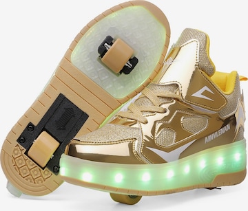 HUSKSWARE Inline and Roller Skates 'Blitz' in Gold: front