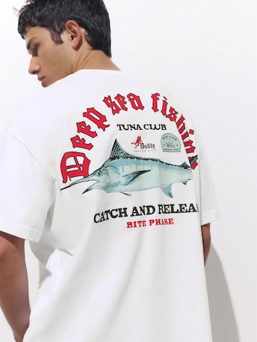 Pull&Bear Tričko - Biela