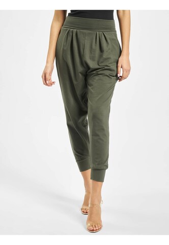 Effilé Pantalon DEF en vert : devant