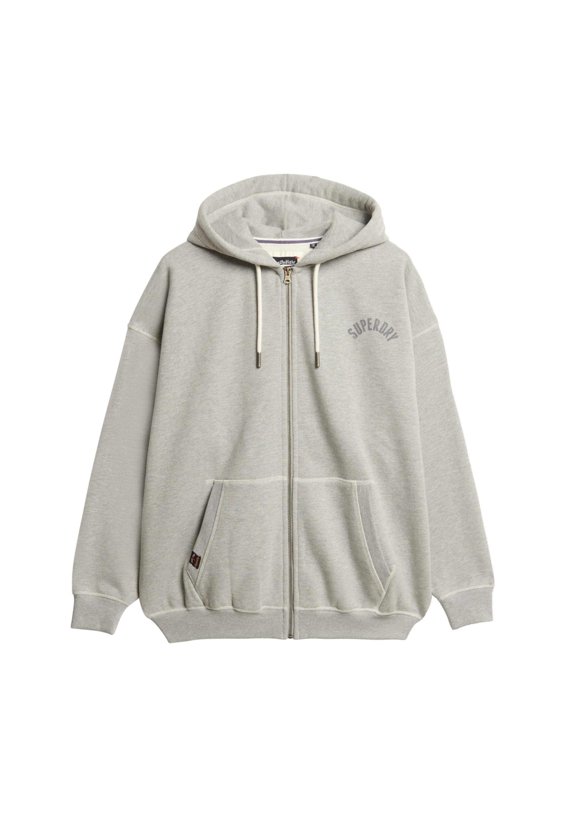 Superdry Sweatjacke in Grau: Vorderseite