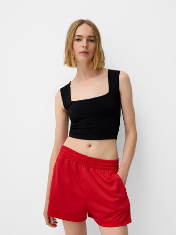 Bershka Top in Black: front