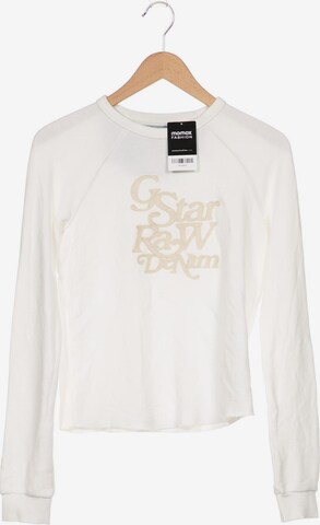 G-Star RAW Sweatshirt & Zip-Up Hoodie in S in White: front