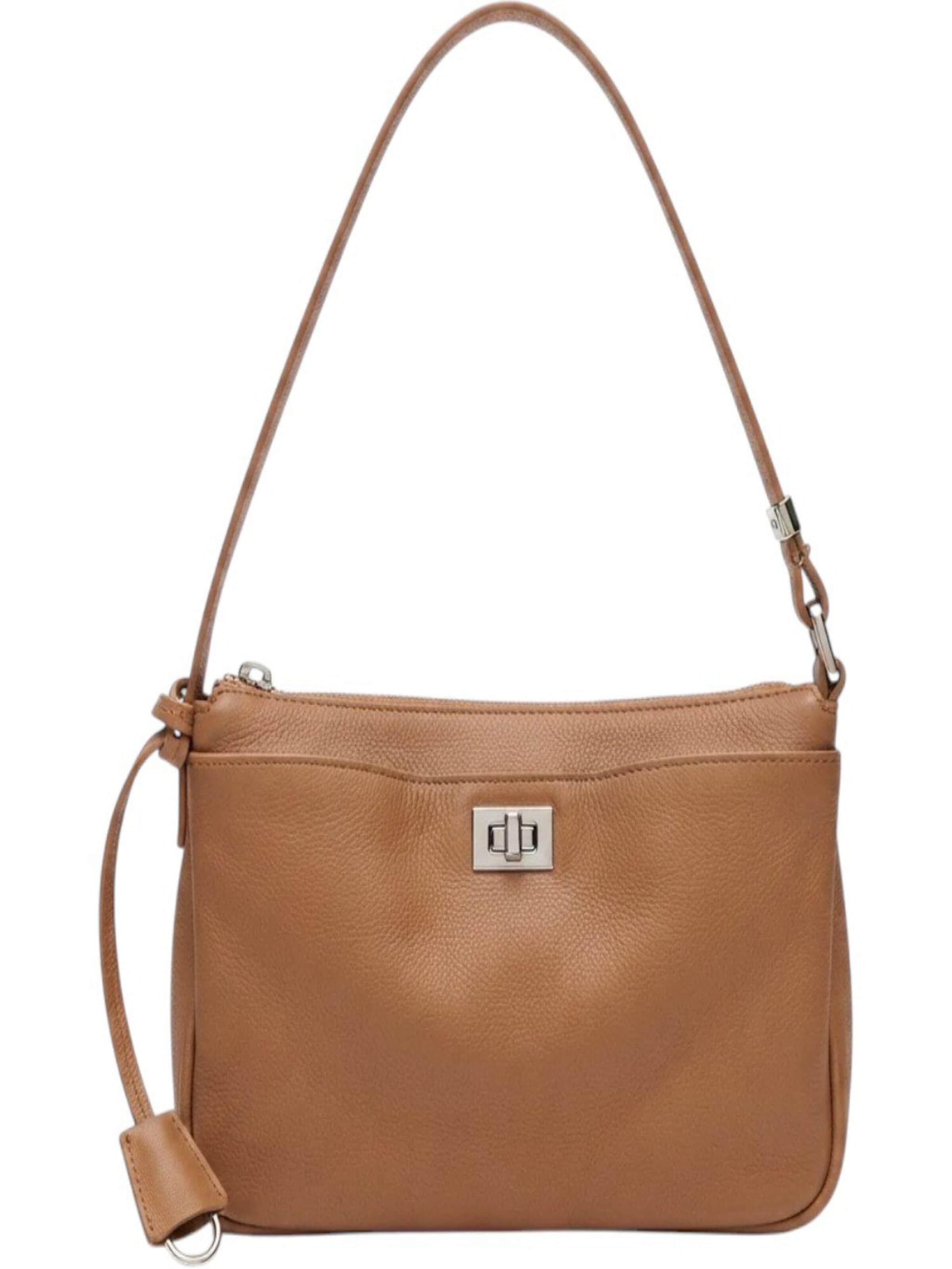 MANUKA Shoulder Bag in Brown: front